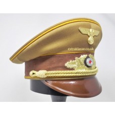 N.S.D.A.P. Reichsleiter Peaked Cap. (Golden yellow piping)