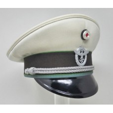 Schutzpolizei fixed White Top Peaked Cap.