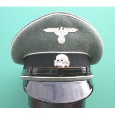 Waffen-SS Enlisted Man & NCO White Piped Peaked Cap.