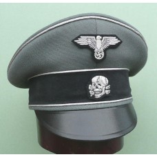 Waffen-SS Generals Crusher Cap (Leather peak)