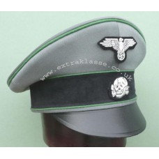 W-SS / SD Officers Crusher Cap (Leather peak)