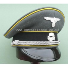 Waffen-SS Signal Officers Peaked Cap (Doeskin top).