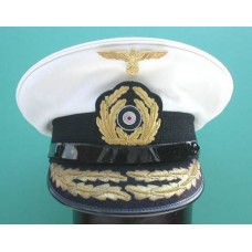 Kriegsmarine Admirals Peaked Cap. (Removable white top).